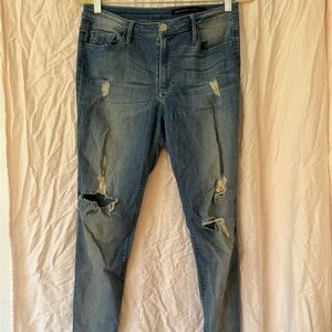 Black Orchid distressed medium wash jeans
